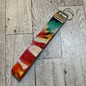 Multicolor Tie-Dye Key chain key fob